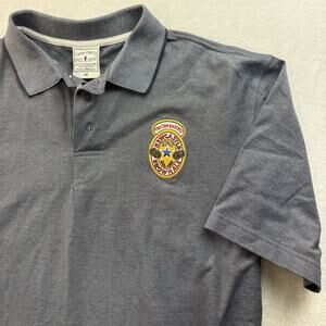 Vtg Newcastle Brown Ale Mens Short Sleeve Polo Shirt Gray Camp David Medium NWT